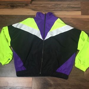 Neon forever 21 windbreaker